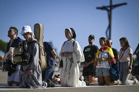 Getty Images On 13 May 2025, around 270,000 worshippers gathered at the shrine (Credit: Getty Images)